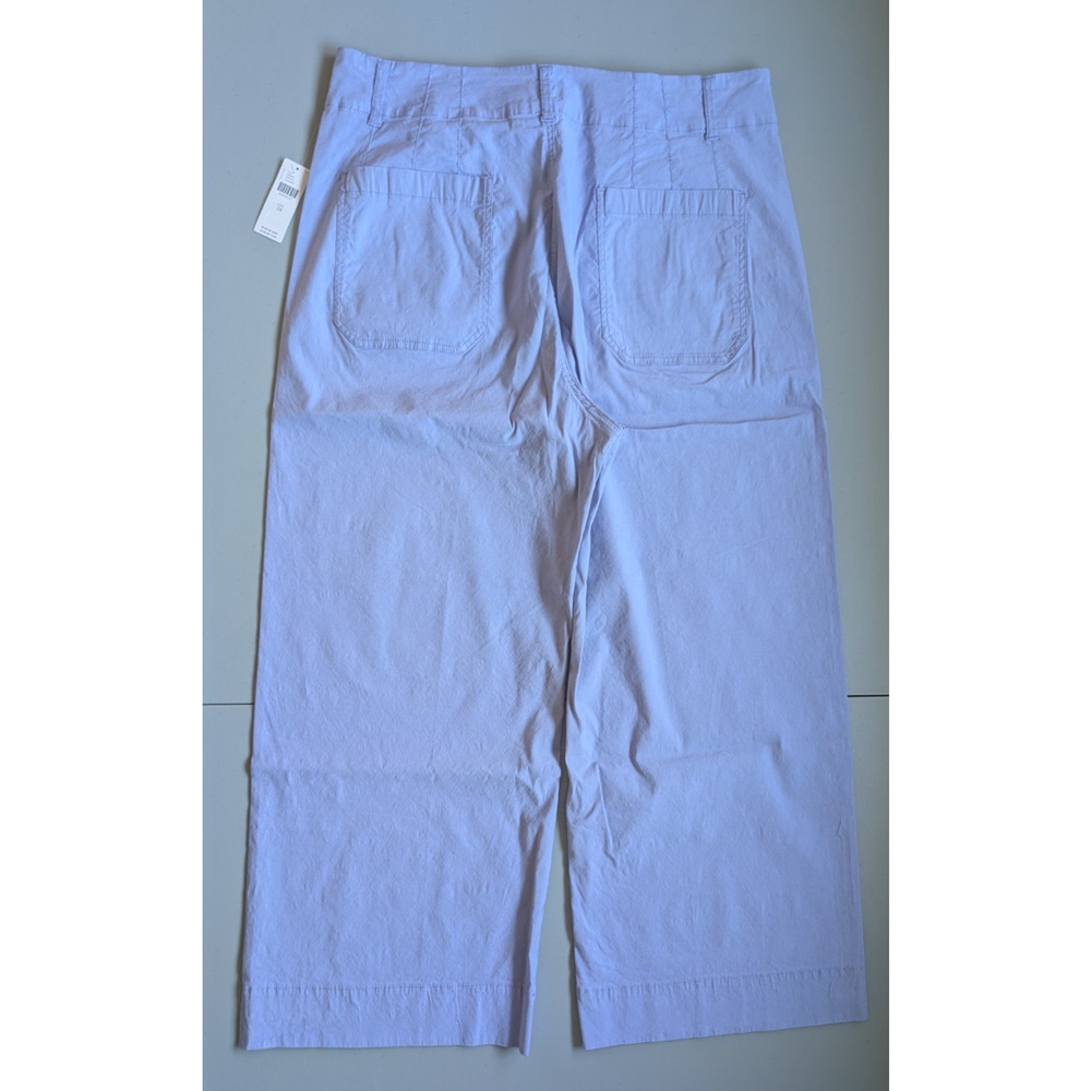 NWT Anthropologie Maeve The Colette Cropped Wide-Leg Pants Sz 34 LAVENDER 7F471 - Picture 7 of 12
